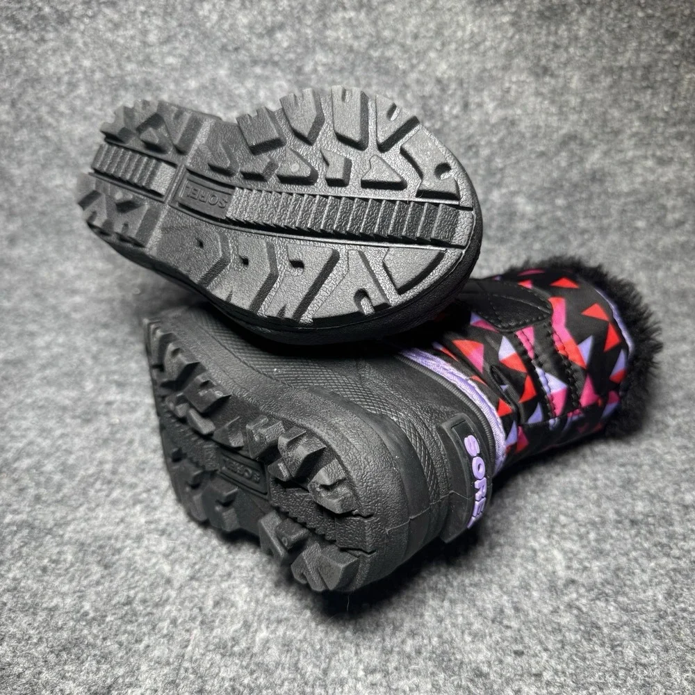 Sorel Snow Commander Girls Snow Boot Size 6 Purple‎ Dahlia/Groovy Pink